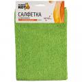 Салфетка микрофибра 40*40 см 250 гp/м² супервпитывающая микс CM-02 Рыжий кот (10/100)