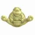Акция! Крючок пластиковый 10*6,6*6,3 см лето желтый Circus Lion Berossi (1/48)