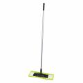 Швабра металлическая 110 см насадка микрофибра 43*13 см черно-зеленый Mop Clean Рыжий кот (1/24)