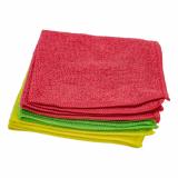 Салфетка микрофибра 3 шт 30*30 см 200 гp/м² MFS-02/3 Рыжий кот (1/40)