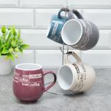 Набор керамический 5 пр 360 мл кружки металл подставка Coffee Bonjart (1/6)