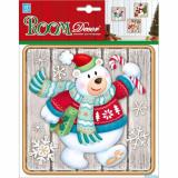 Стикер 3D ПВХ  18*18 см влагостойкий Белый мишка Room Decor (1/1)