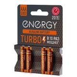 Батарейка алкалиновая ААА LR03/4B упак 4 шт Turbo Energy (1/144)