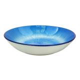 Тарелка фарфоровая суповая 20 см 600 мл Eden blue Коралл (1/6)