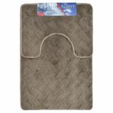 Коврик для ванной полиэстер 2 пр 50*80/50*40 см рис1 Зигзаг BZ-BLT258 Baizheng (1/30)
