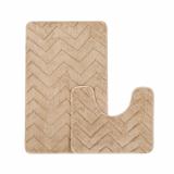 Коврик для ванной полиэстер 2 пр 60*90/60*45 см рис1 Зигзаг BZ-ST269 Baizheng (1/30)