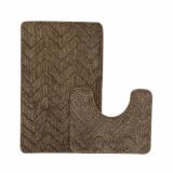 Коврик для ванной полиэстер 2 пр 60*90/60*45 см рис3 Зигзаг BZ-ST269 Baizheng (1/30)