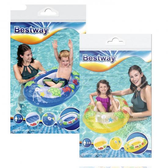 Лодка для плавания 102*69 см Подводный мир ассорти BestWay (1/12) - 1