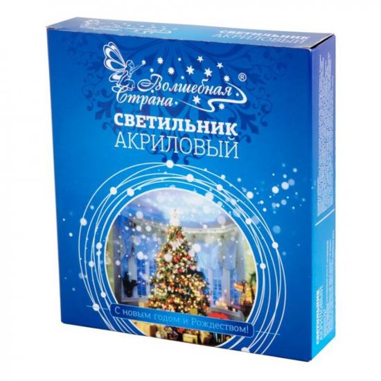 Светильник светодиодный 22,9*21*0,4 см 7 led Елочка акрил 3*ААА Волшебная страна (1/1) - 1