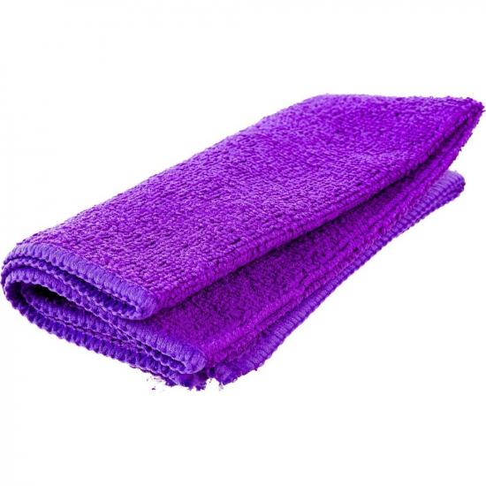 Салфетка микрофибра 30*30 см 250 гp/м² фиолетовый M-02 Рыжий кот (1/200) - 1