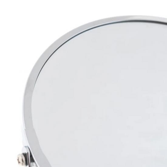 Зеркало хромированное косметическое 17*17*35 см двустороннее на ножке M-1605 Рыжий кот (1/24) - 1