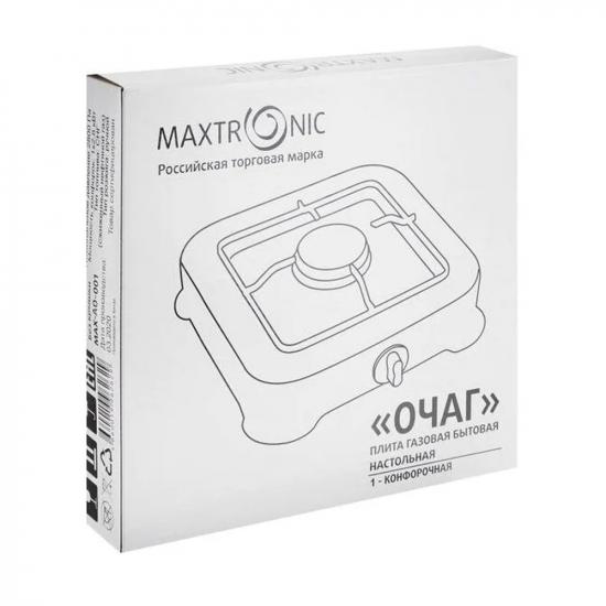 Плита газовая одноконфорочная 3,2 кВт 26,5*26,5 см белый Maxtronic (1/1) - 1