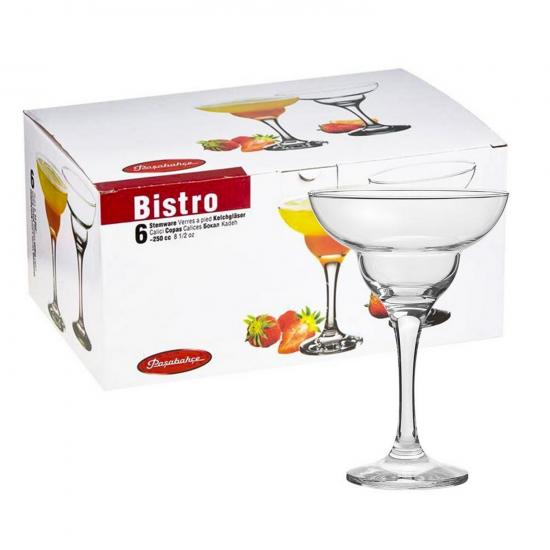 Набор стеклянный бокалов 6 пр 250 мл для коктелей Bistro Pasabahce (1/4) - 1