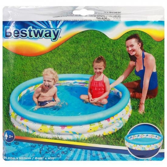 Акция! Бассейн надувной 122*25 см 140 л BestWay (1/6) - 1