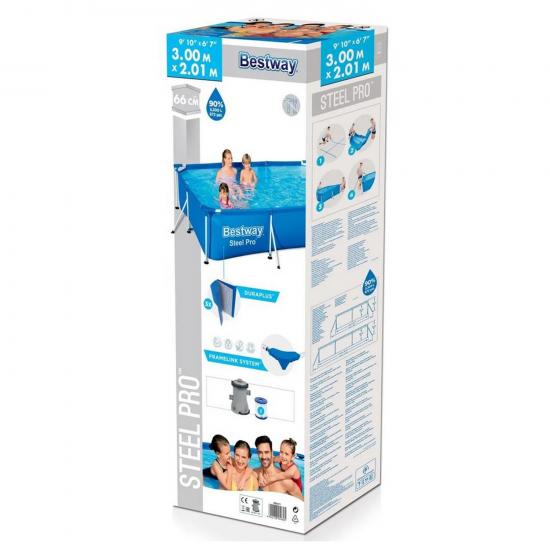 Бассейн каркасный 400*211*81 см 5700 л фильтр-насос BestWay (1/1) - 1