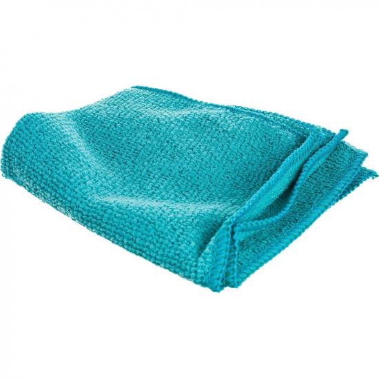 Салфетка микрофибра 25*25 см 180 гp/м²  бирюзовый М-01Есо Рыжий кот (1/200) - 1