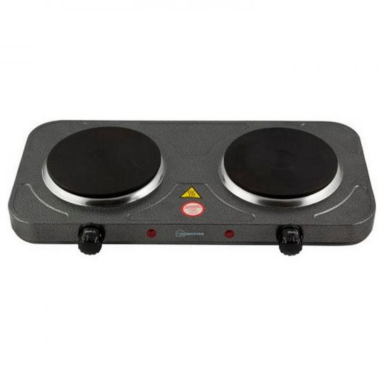Электроплита двухконфорочная 2 кВт диск серая HS-1104 HomeStar (1/5) - 1