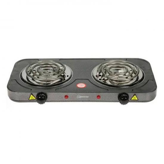 Электроплита двухконфорочная 2 кВт спираль серая HS-1105 HomeStar (1/5) - 1