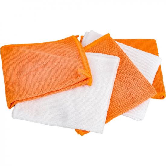 Салфетка микрофибра 5 шт 30*30 см 200 гp/м² микс MFS-01/5 Рыжий кот (1/40) - 1