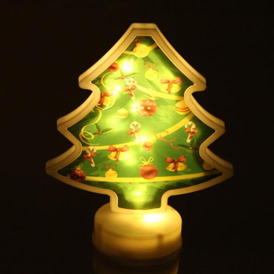 Светильник светодиодный 18*14,5 см Christmas Елочка на батарейках (1/60) - 1