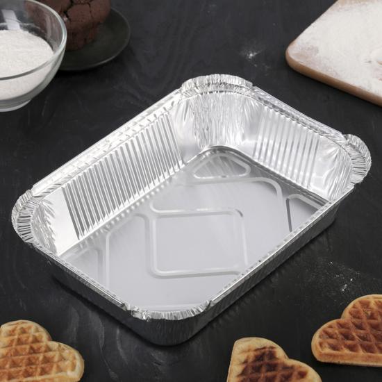Форма алюминиевая для выпечки 22,5*17,7*4,5 см прямоугольная Lamina Mallony (1/100) - 1
