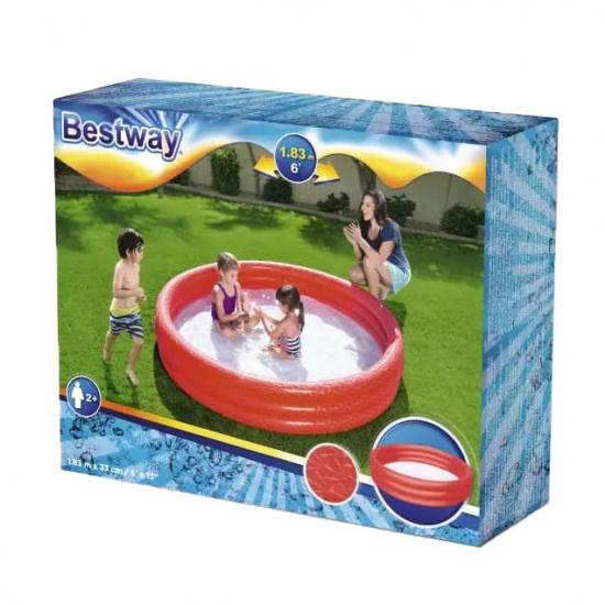 Бассейн надувной 183*33 см 480 л микс BestWay (1/6) - 1