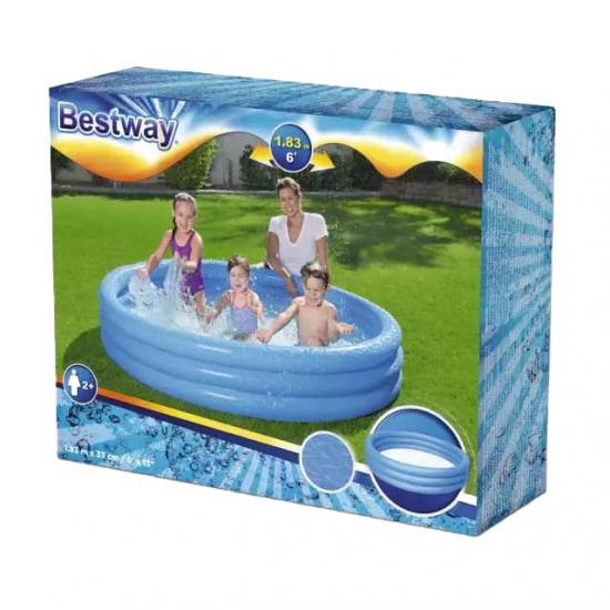 Бассейн надувной 183*33 см 480 л микс BestWay (1/6) - 1