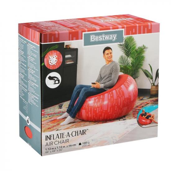Кресло надувное 112*112*66 см до 115 кг 3 цвета BestWay (1/6) - 1