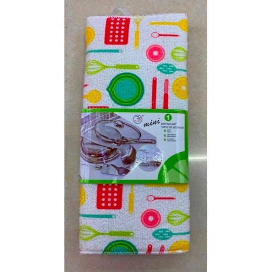 Коврик для сушки посуды 30*38 см Кухня микс Селфи (1/1) - 1