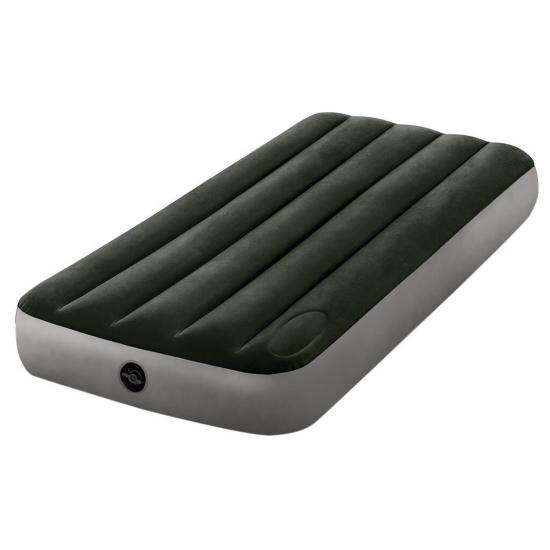 Матрас надувной 191*76*25 см встроенный ножной насос Intex (1/6) - 1