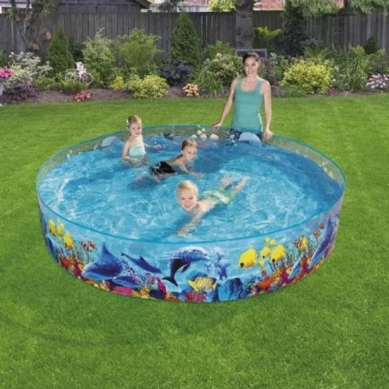 Бассейн ПВХ 244*46 см 1612 л Bestway (1/4) - 1