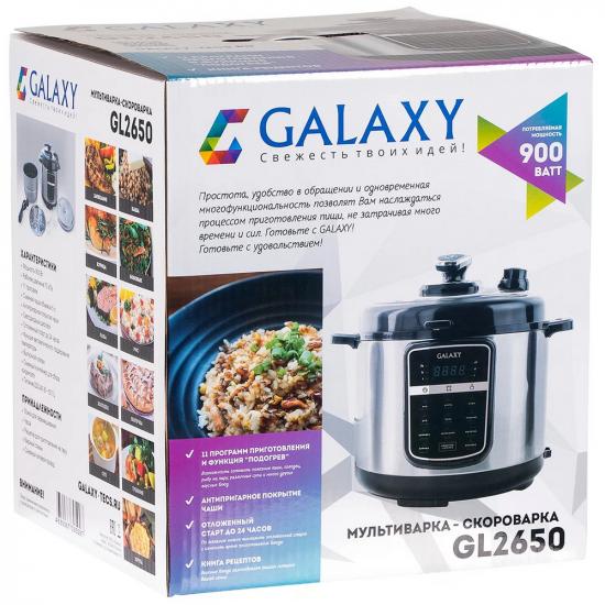Мультиварка  5 л 900 Вт 10 программ чаша антипригарная черный Galaxy GL 2650 (1/4) - 1