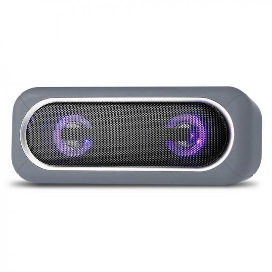 Акустическая система 10 Вт 20*6,5 см МР3 FM Bluetooth подсветка серый SATELLITE 2 Smartbuy (1/20) - 1