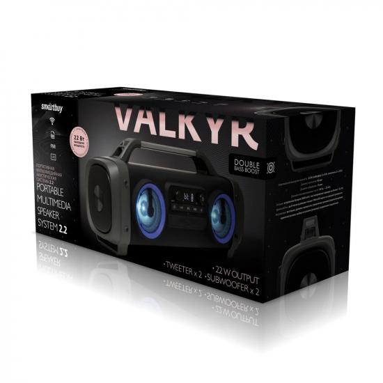 Колонка акустическая 22 Вт 21,5*55 см Bluetooth  AUX  MP3  FM VALKYR Smartbuy (1/1) - 1