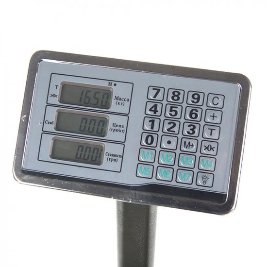 Весы платформенные металл до 300 кг/5 г 40*50*80 см аккумулятор дисплей Baizheng (1/1) - 1
