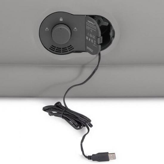 Матрас надувной 191*99*30 см встроенный насос USB Twin Dura-Beam Prestige Intex (1/1) - 1