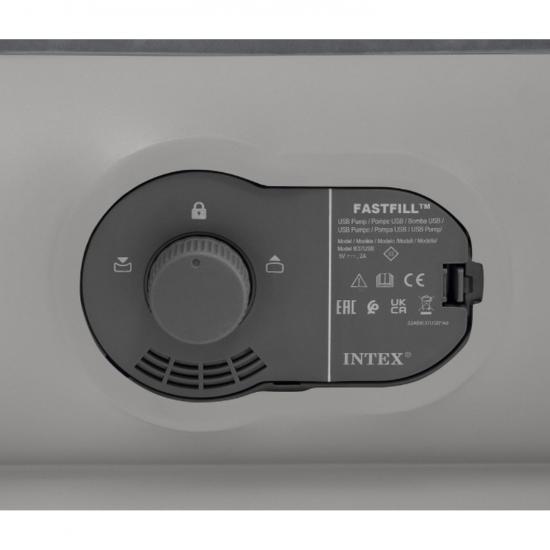 Матрас надувной 152*203*30 см встроенный насос USB Queen Dura-Beam Prestige Intex (1/1) - 1