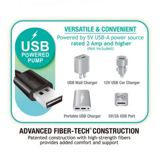 Матрас надувной 152*203*30 см встроенный насос USB Queen Dura-Beam Prestige Intex (1/1) - 1