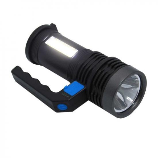 Фонарь ручной  2 led 14,5*9,5*6 см аккумулятор 3 режима USB Baizheng (1/160) - 1