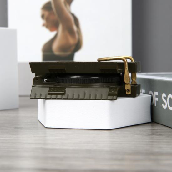 Компас металлический 5*6*17 см складной хаки Baizheng (1/144) - 1