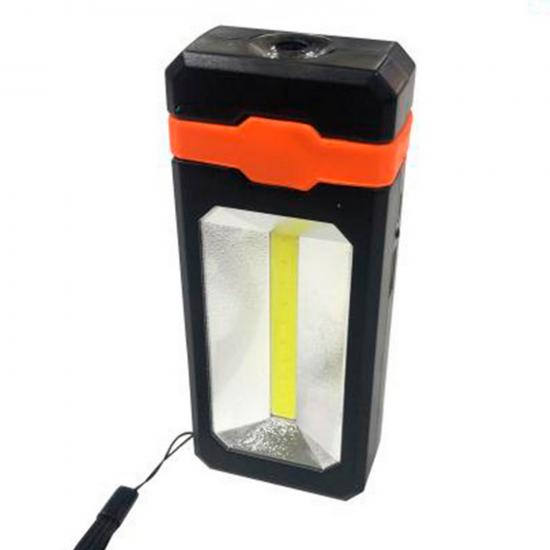 Фонарь ручной  led 13*5,58*2,7см пластиковый аккум солнечная батарея 2 реж Baizheng(1/1) - 1