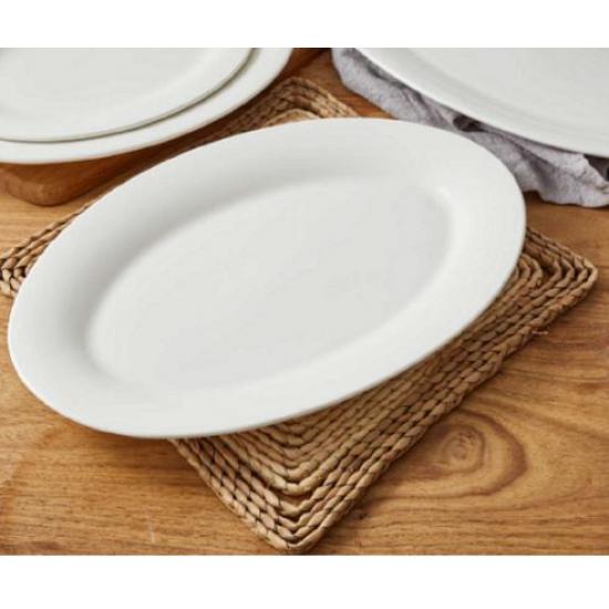 Блюдо фарфоровое 25*17 см овал белый Horeca Мфк (1/50) - 1
