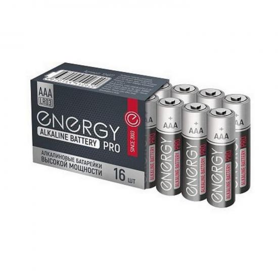 Батарейка алкалиновая ААА LR03 упак 16 шт Pro Energy (1/80) - 1