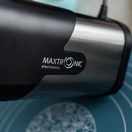 Миксер нерж сталь 500 Вт 5 скоростей 4 насадки турборежим стальной-черный Maxtronic (1/20) - 1