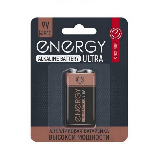 Крона алкалиновая 6LR61/1B 9V 1 шт Ultra Energy (1/80) - 1