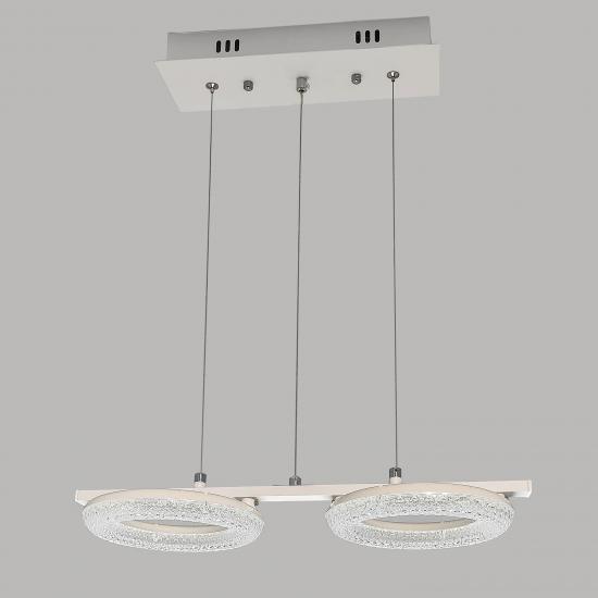Люстра светодиодная кухонная 2 плафона 45*18*100 см 32Вт 2240 LM 9м2 3 цвета белый Baizheng (1/1) - 1