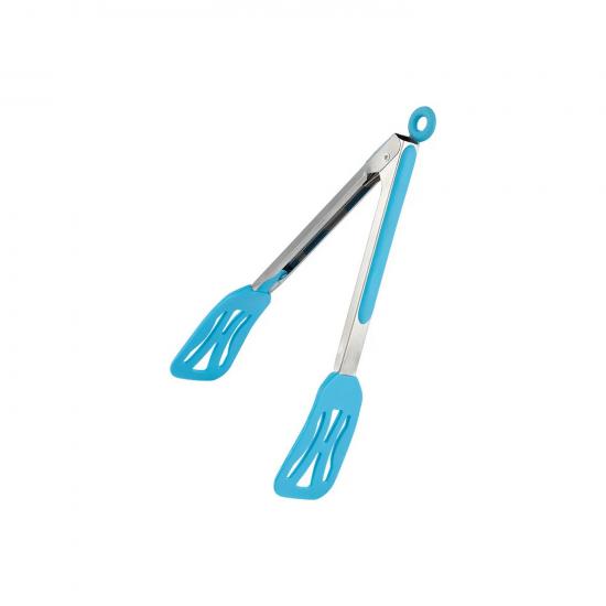 Щипцы нерж сталь 26,5 см сталь ручка рабочая часть силикон Tongs-05 Mallony (1/72) - 1