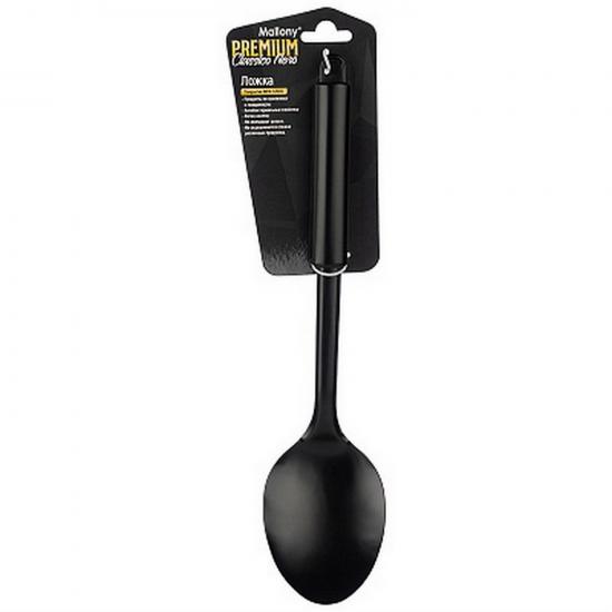 Ложка нейлон 32,5*7,3 см ручка из non-stick черный Classico Nero Mallony (1/144) - 1