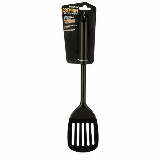 Лопатка нерж сталь см ручка из non-stick черный Classico Nero Mallony (1/144) - 1