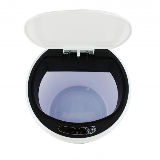 Ведро пластиковое для мусора  10 л USB сенсорное круглое микс Baizheng (1/6) - 1